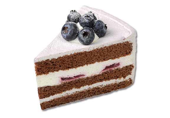 ブルーベリーのショートケーキ