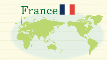 世界地図　France