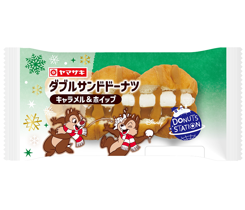 ダブルサンドドーナツ（キャラメル＆ホイップ）