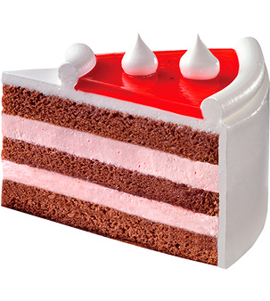 ストロベリーとラズベリーのケーキ