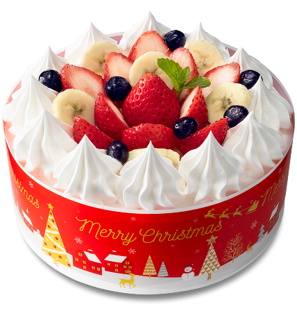 フルーツの乗ったケーキ