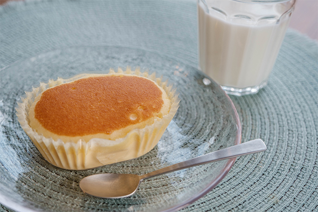 北海道チーズ蒸しケーキのとろけるぷりん