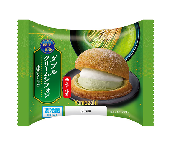 ダブルクリームシフォン（抹茶＆ミルク）