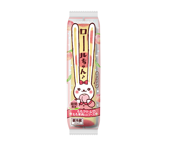 ロールちゃん（ももクリーム＆もも果肉入りソース）