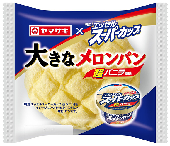 大きなメロンパン（エッセルスーパーカップ超バニラ風味）