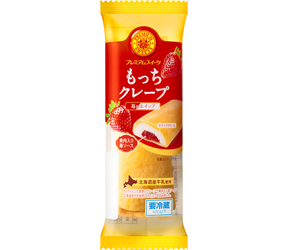 もっちクレープ（苺＆ホイップ）