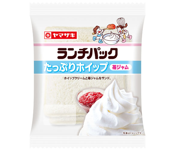 ランチパック（たっぷりホイップ）苺ジャム