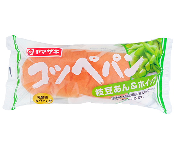 コッペパン(枝豆あん＆ホイップ)新潟県産牛乳入りホイップ