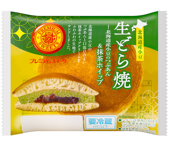 生どら焼（北海道産小豆のつぶあん＆抹茶ホイップ）
