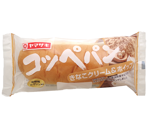 コッペパン(きなこクリーム＆ホイップ)新潟県産牛乳入りホイップ