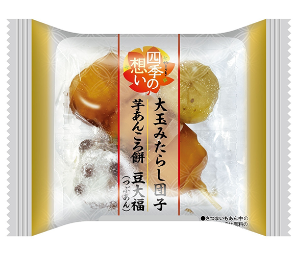 四季の想い　大玉みたらし団子・芋あんころ餅・豆大福（つぶあん）