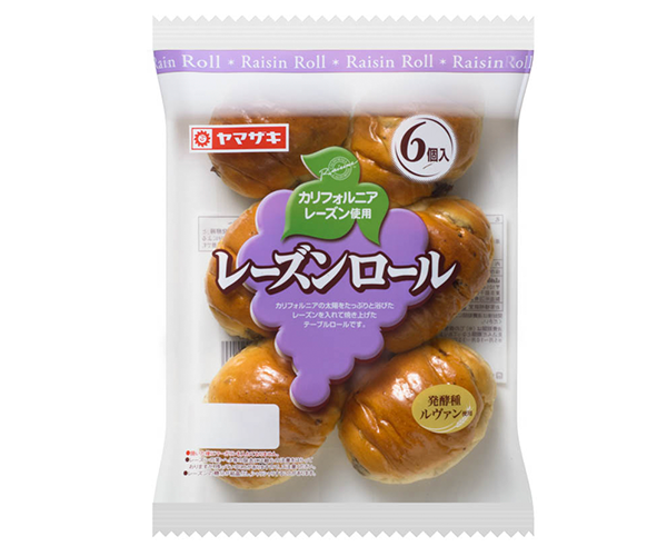 山崎製パン | 商品情報 | 商品情報［菓子パン］ | レーズンロール（6個入）