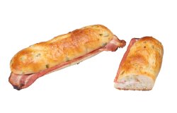 枝豆パンとベーコンのパニーニ