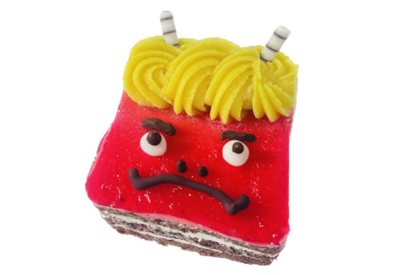 節分のケーキ(赤鬼風)