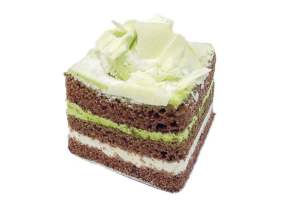 ホワイトチョコと抹茶のケーキ