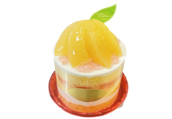 白桃のケーキ