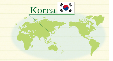 世界地図 Korea